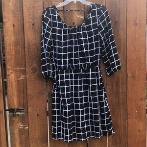 Business Attire Black and White Dress